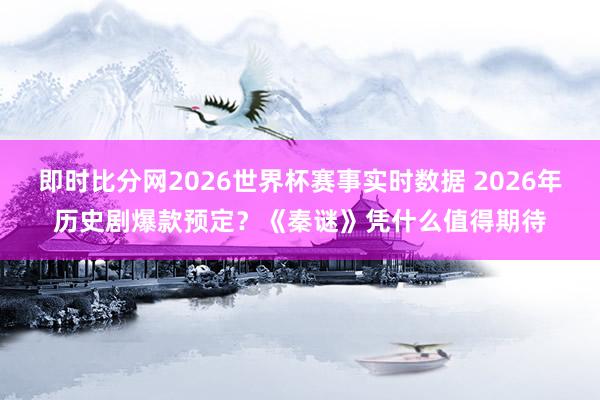 即时比分网2026世界杯赛事实时数据 2026年历史剧爆款预定？《秦谜》凭什么值得期待